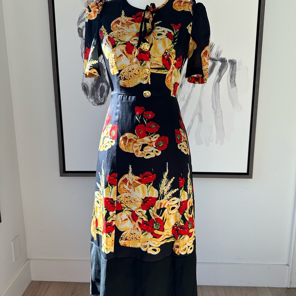 Vintage dress Romantic Midi Floral Dress - Picture 3 of 6